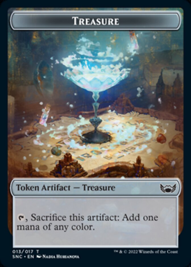 Treasure (013) // Dog Double-Sided Token [Streets of New Capenna Tokens] | Gear Gaming Bentonville