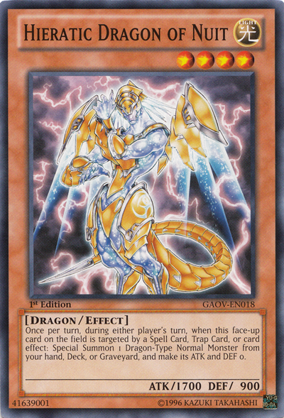 Hieratic Dragon of Nuit [GAOV-EN018] Common | Gear Gaming Bentonville