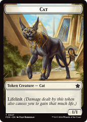 Cat (0027) // Phyrexian Goblin Double-Sided Token [Foundations Tokens] | Gear Gaming Bentonville