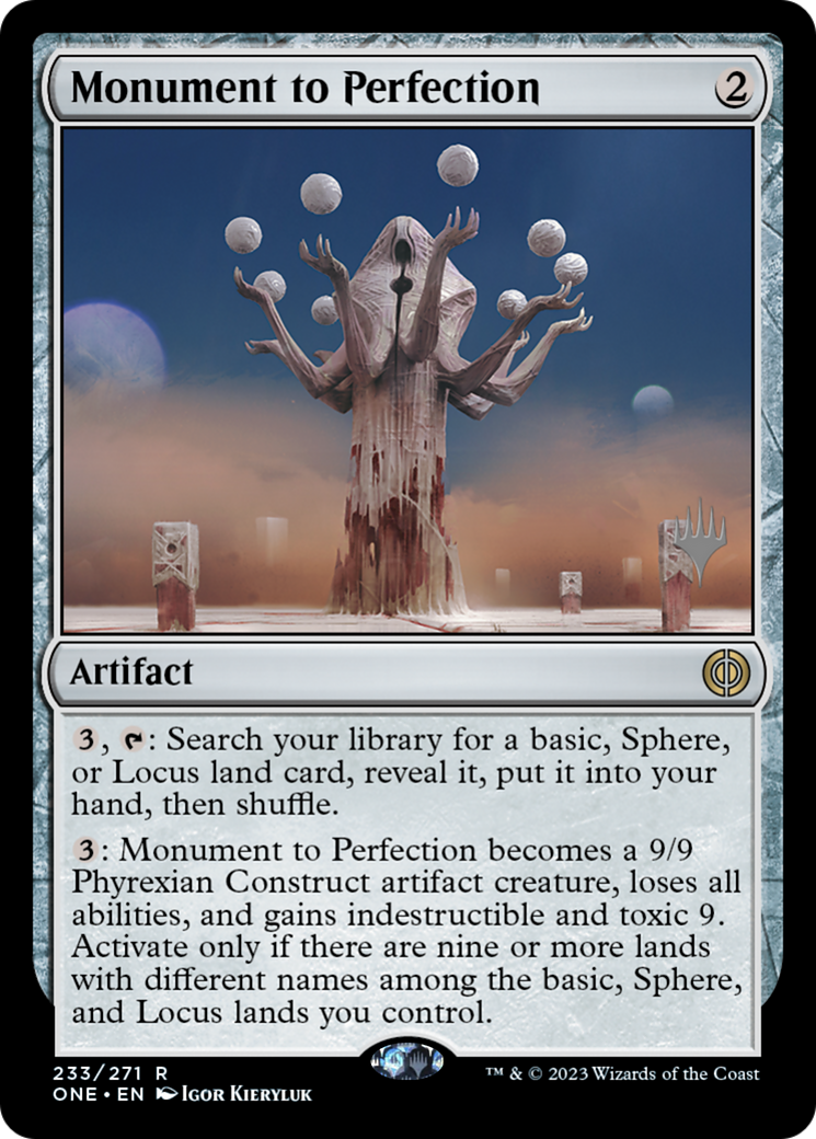 Monument to Perfection (Promo Pack) [Phyrexia: All Will Be One Promos] | Gear Gaming Bentonville