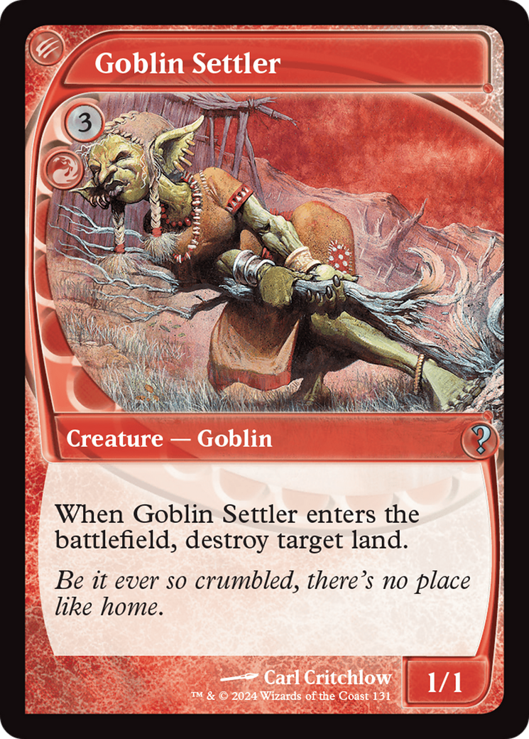 Goblin Settler (Future Sight) [Mystery Booster 2] | Gear Gaming Bentonville