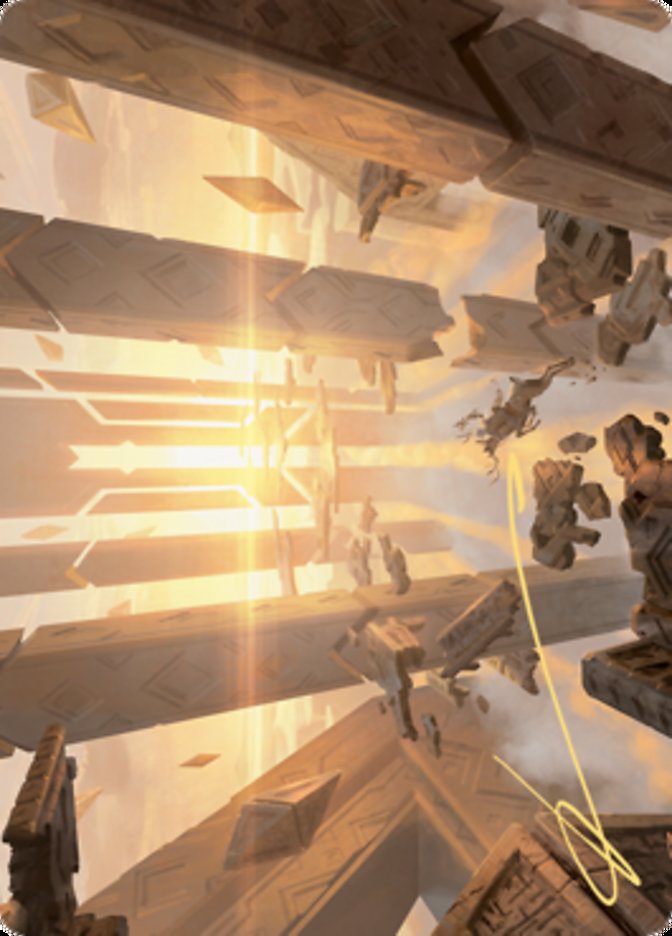 Skyclave Basilica Art Card (Gold-Stamped Signature) [Zendikar Rising Art Series] | Gear Gaming Bentonville