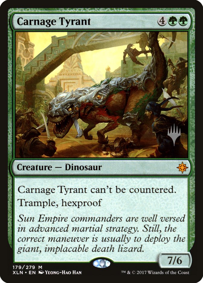 Carnage Tyrant (Promo Pack) [Ixalan Promos] | Gear Gaming Bentonville