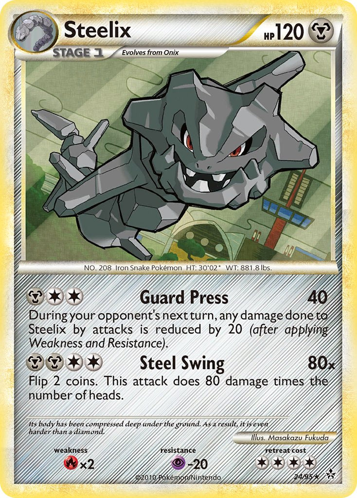 Steelix (24/95) (Theme Deck Exclusive) [HeartGold & SoulSilver: Unleashed] | Gear Gaming Bentonville