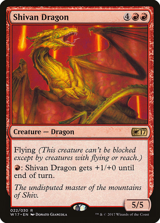 Shivan Dragon [Welcome Deck 2017] | Gear Gaming Bentonville