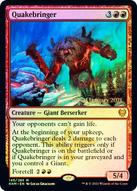 Quakebringer [Kaldheim Prerelease Promos] | Gear Gaming Bentonville