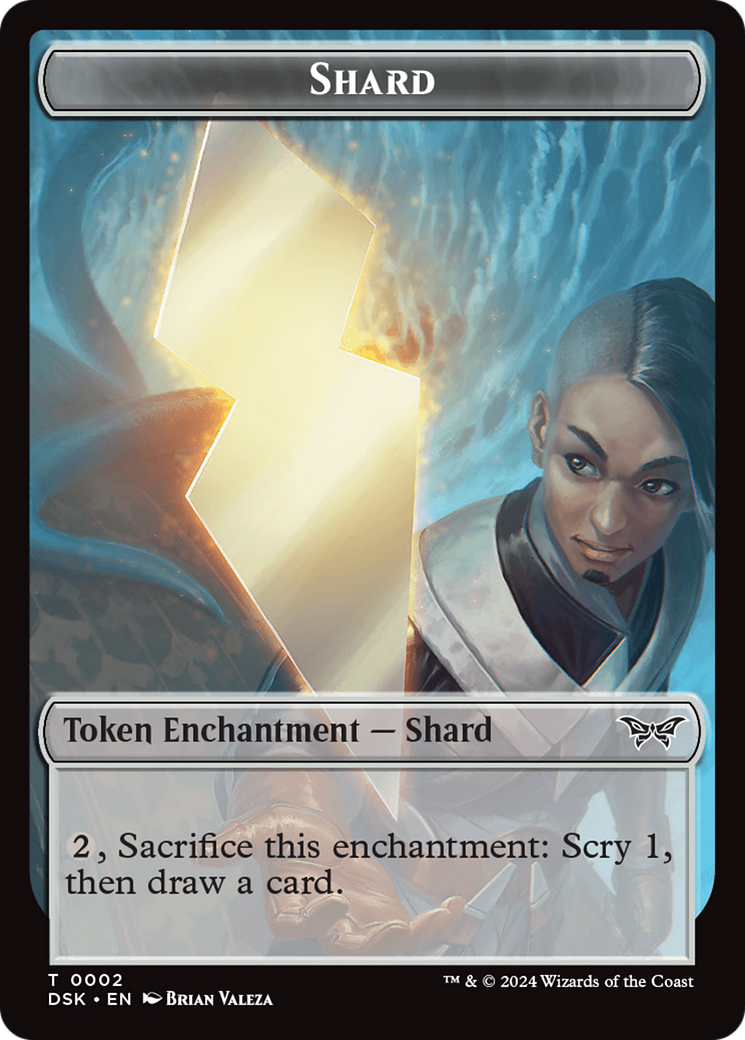 Glimmer // Shard Double-Sided Token [Duskmourn: House of Horror Tokens] | Gear Gaming Bentonville