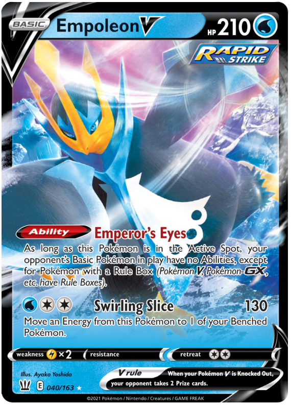 Empoleon V (040/163) [Sword & Shield: Battle Styles] | Gear Gaming Bentonville