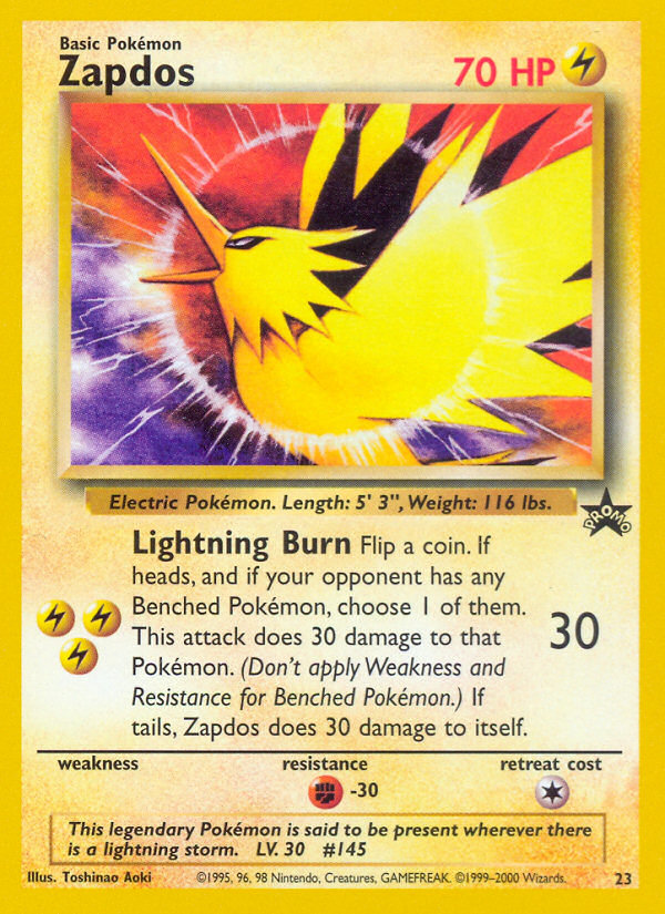 Zapdos (23) [Wizards of the Coast: Black Star Promos] | Gear Gaming Bentonville