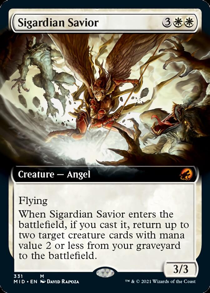 Sigardian Savior (Extended Art) [Innistrad: Midnight Hunt] | Gear Gaming Bentonville