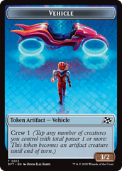 Emblem - Chandra, Spark Hunter // Vehicle Double-Sided Token [Aetherdrift Tokens] | Gear Gaming Bentonville