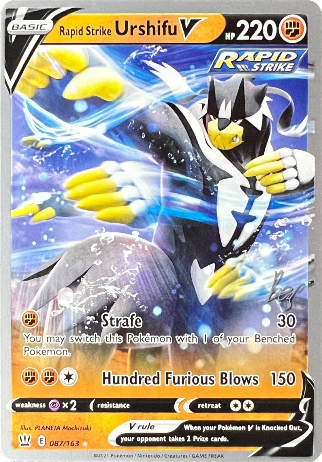 Rapid Strike Urshifu V (087/163) (Cheryl Again - Sebastian Lashmet) [World Championships 2022] | Gear Gaming Bentonville