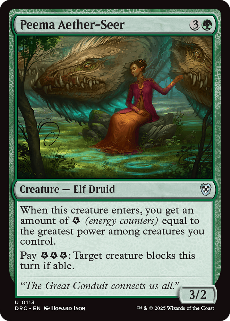 Peema Aether-Seer [Aetherdrift Commander] | Gear Gaming Bentonville
