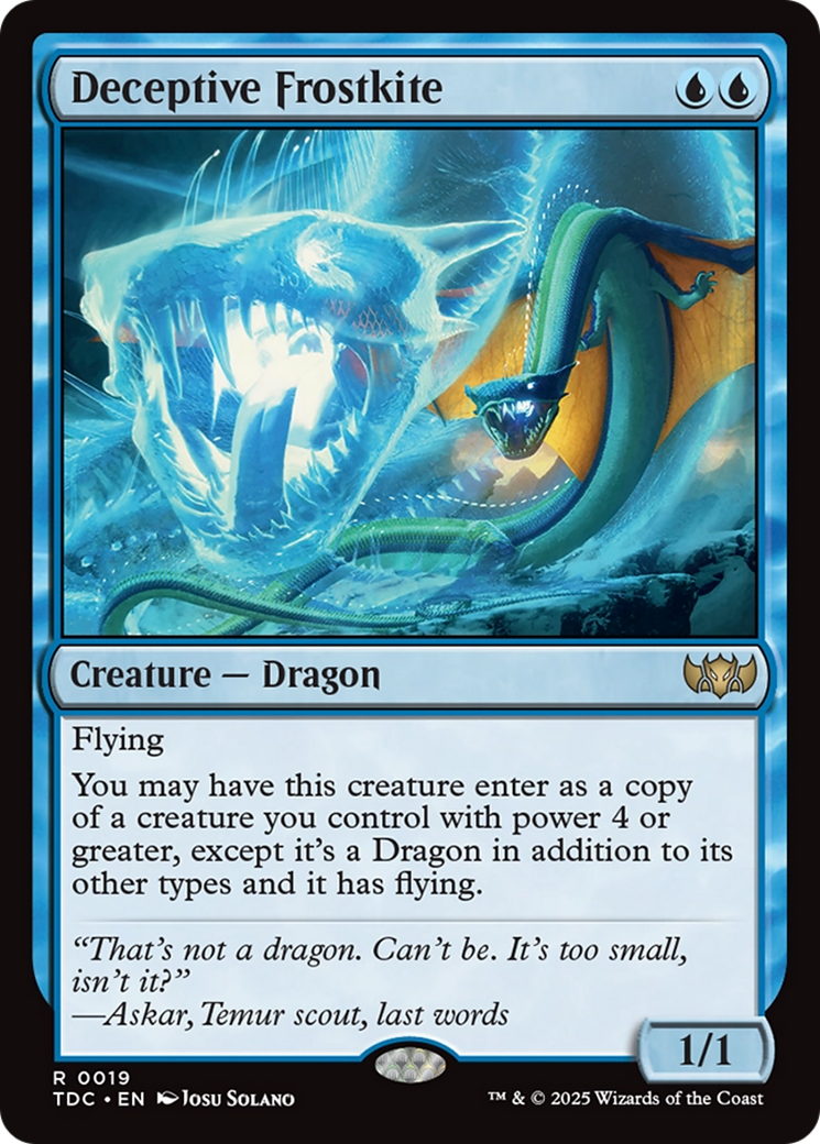Deceptive Frostkite [Tarkir: Dragonstorm Commander] | Gear Gaming Bentonville