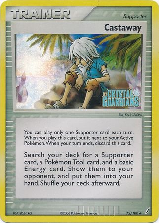 Castaway (72/100) (Stamped) [EX: Crystal Guardians] | Gear Gaming Bentonville