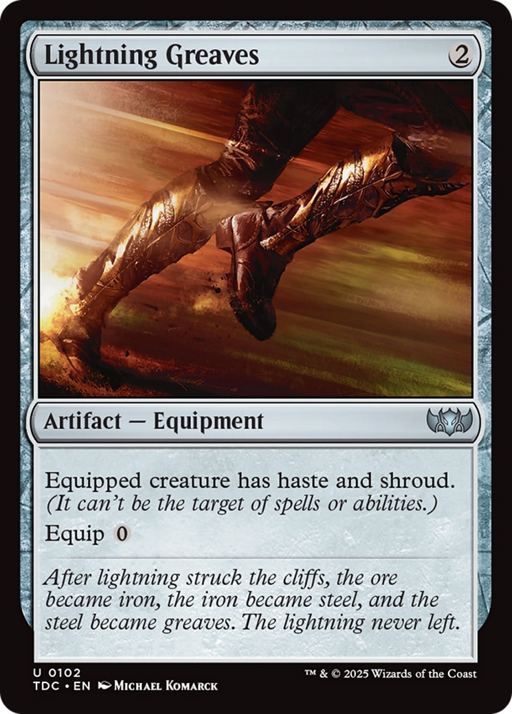 Lightning Greaves [Tarkir: Dragonstorm Commander] | Gear Gaming Bentonville