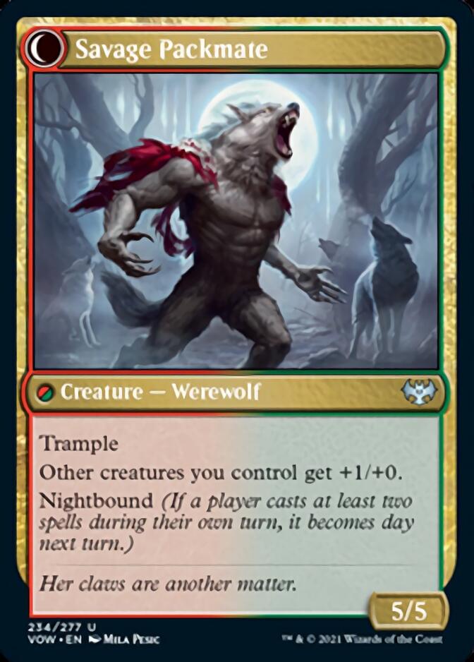 Child of the Pack // Savage Packmate [Innistrad: Crimson Vow] | Gear Gaming Bentonville