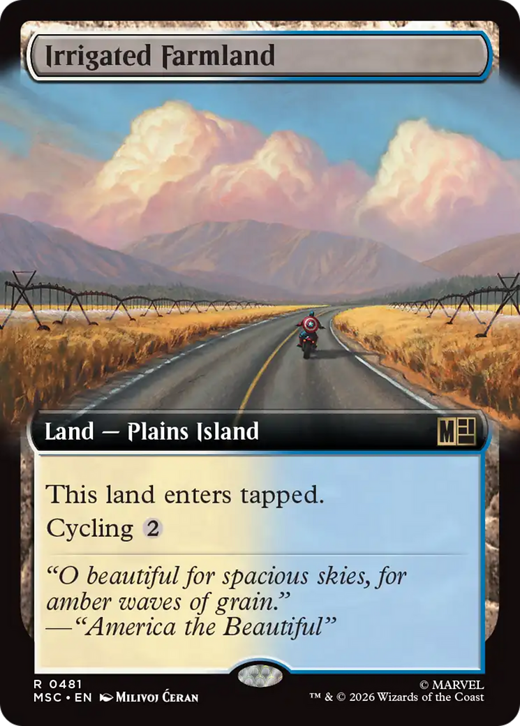 Irrigated Farmland (Extended Art) [Marvel Super Heroes Commander] | Gear Gaming Bentonville
