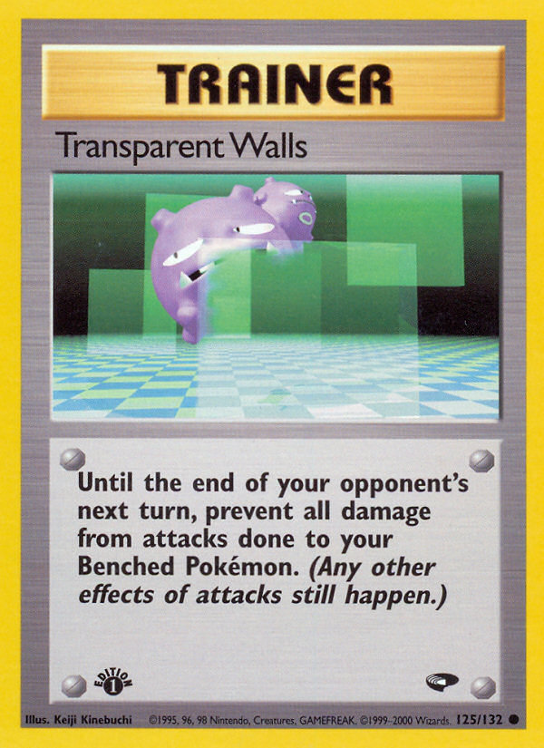 Transparent Walls (125/132) [Gym Challenge 1st Edition] | Gear Gaming Bentonville
