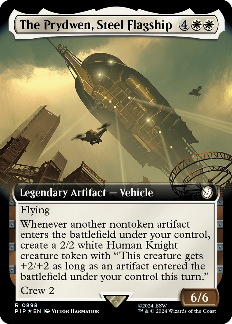 The Prydwen, Steel Flagship (Extended Art) (Surge Foil) [Fallout] | Gear Gaming Bentonville