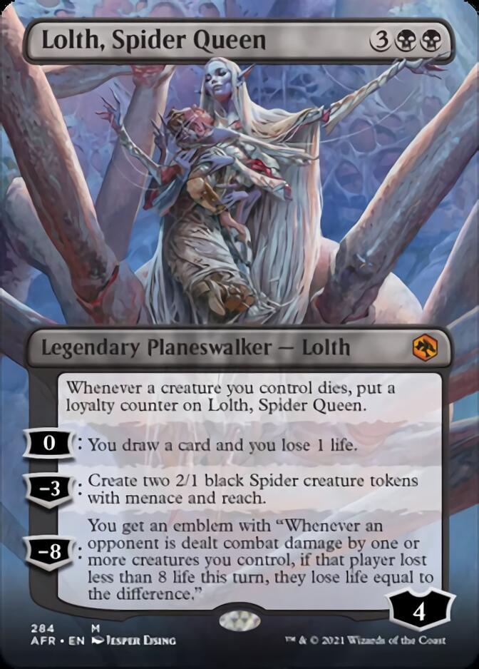 Lolth, Spider Queen (Borderless) [Dungeons & Dragons: Adventures in the Forgotten Realms] | Gear Gaming Bentonville