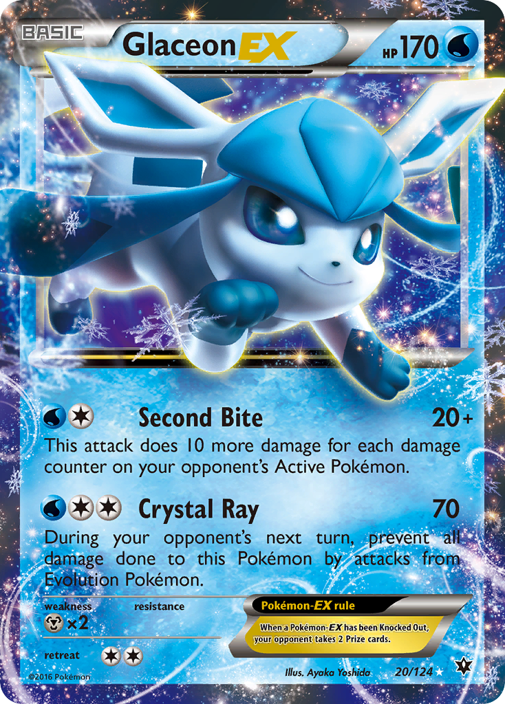 Glaceon EX (20/124) [XY: Fates Collide] | Gear Gaming Bentonville