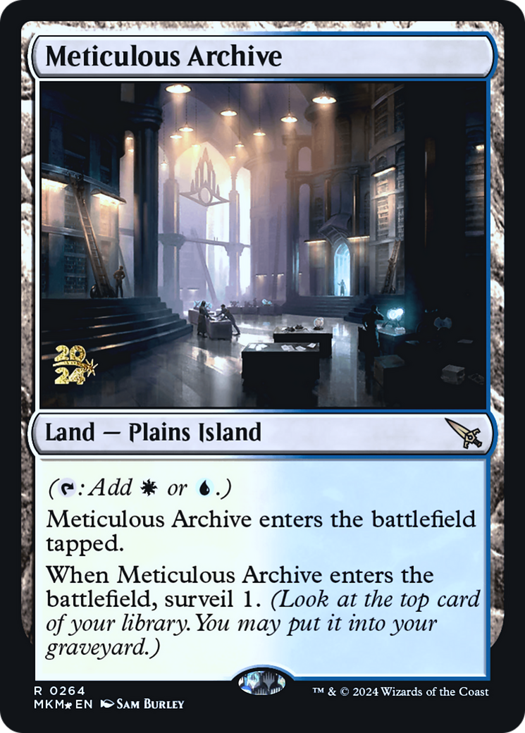 Meticulous Archive [Murders at Karlov Manor Prerelease Promos] | Gear Gaming Bentonville