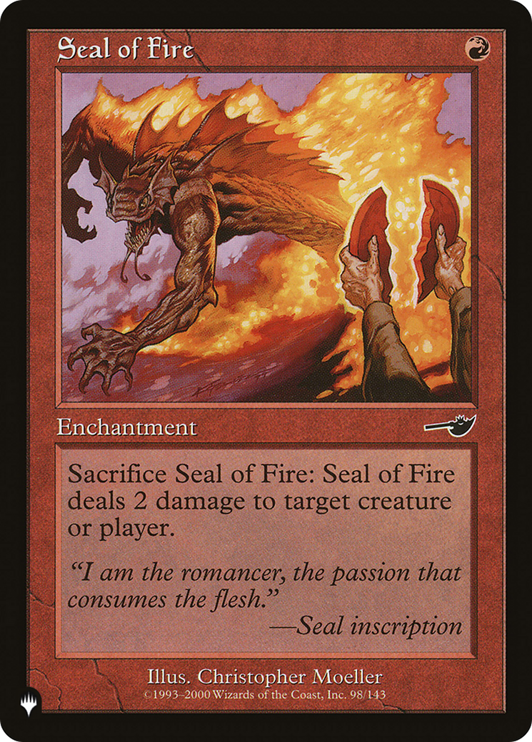 Seal of Fire [The List Reprints] | Gear Gaming Bentonville