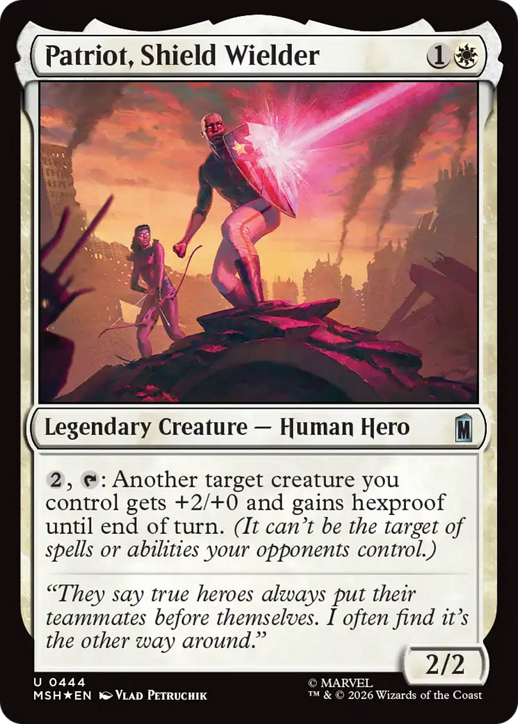 Patriot, Shield Wielder (Surge Foil) [Marvel Super Heroes] | Gear Gaming Bentonville