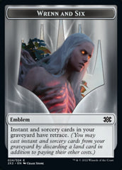 Wrenn and Six Emblem // Spirit (008) Double-Sided Token [Double Masters 2022 Tokens] | Gear Gaming Bentonville