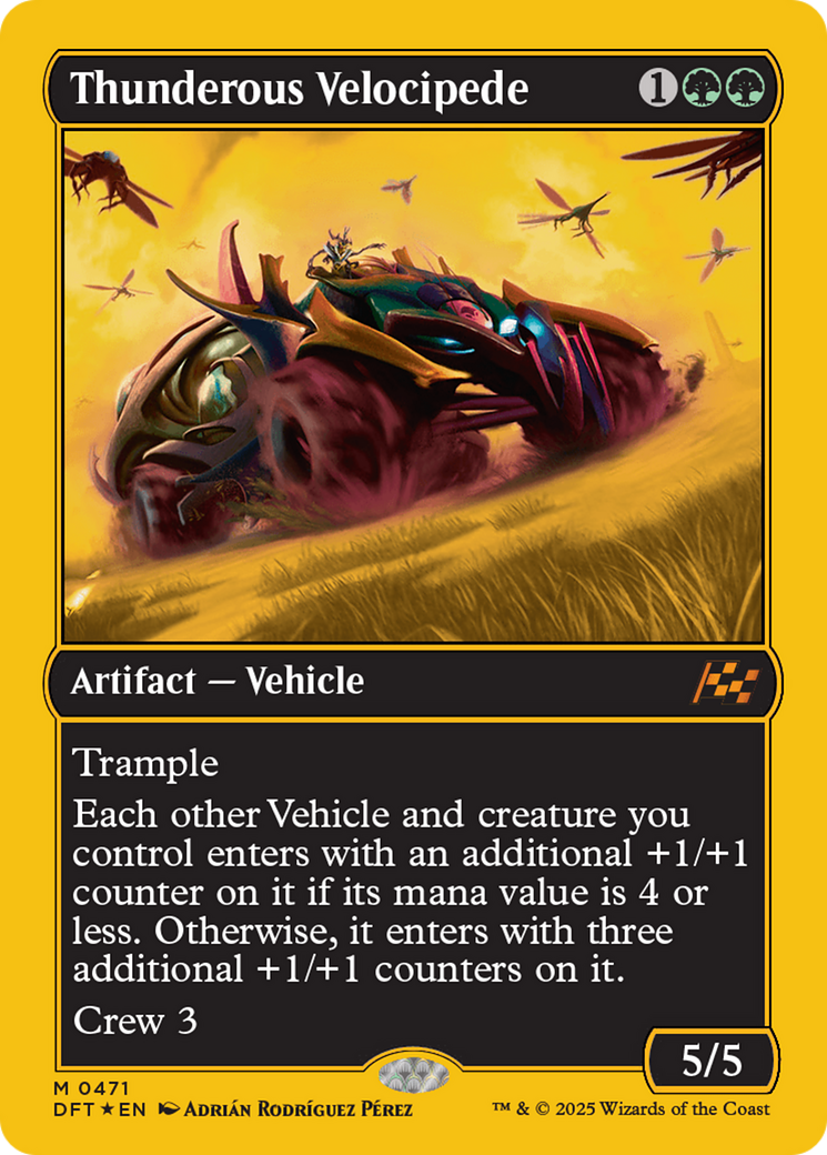 Thunderous Velocipede (First-Place Foil) [Aetherdrift] | Gear Gaming Bentonville