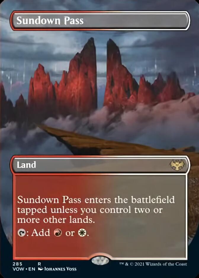 Sundown Pass (Borderless Alternate Art) [Innistrad: Crimson Vow] | Gear Gaming Bentonville
