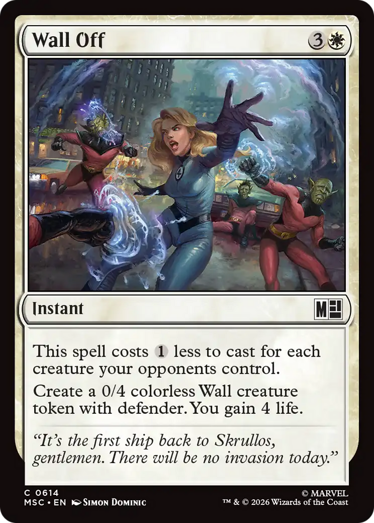 Wall Off [Marvel Super Heroes Commander] | Gear Gaming Bentonville