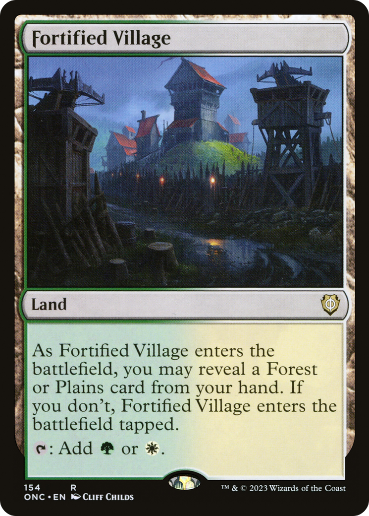 Fortified Village [Phyrexia: All Will Be One Commander] | Gear Gaming Bentonville