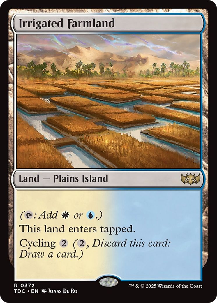 Irrigated Farmland [Tarkir: Dragonstorm Commander] | Gear Gaming Bentonville