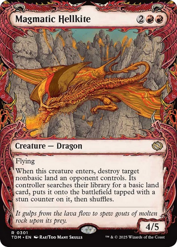 Magmatic Hellkite (Showcase) [Tarkir: Dragonstorm] | Gear Gaming Bentonville