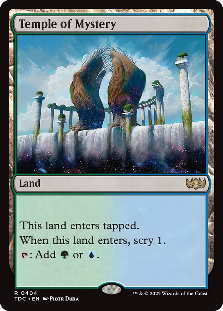 Temple of Mystery [Tarkir: Dragonstorm Commander] | Gear Gaming Bentonville