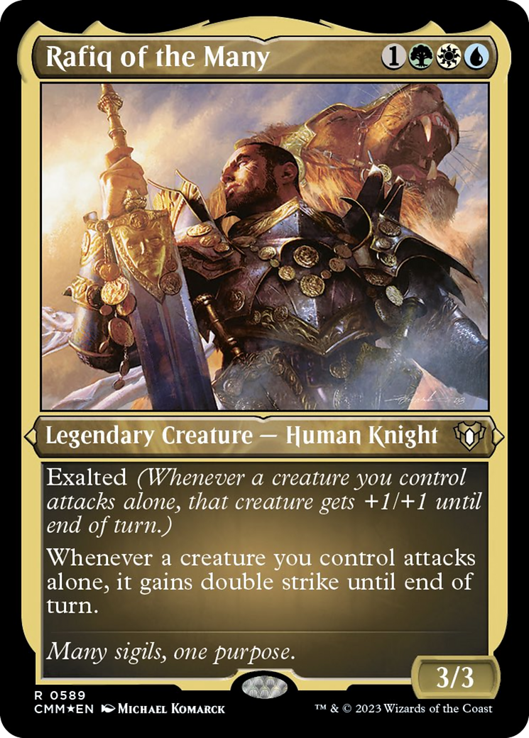 Rafiq of the Many (Foil Etched) [Commander Masters] | Gear Gaming Bentonville