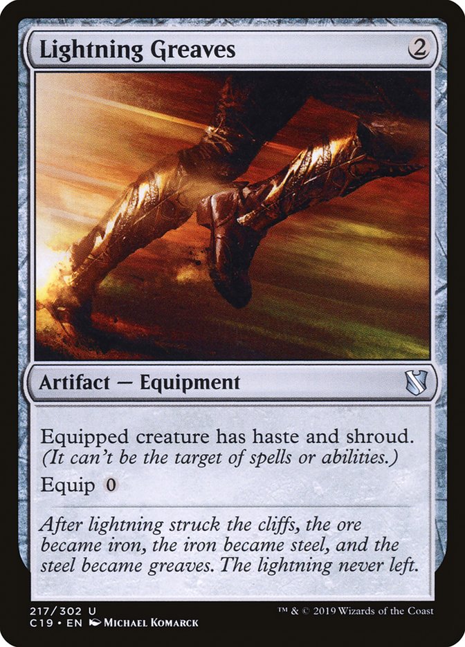 Lightning Greaves [Commander 2019] | Gear Gaming Bentonville
