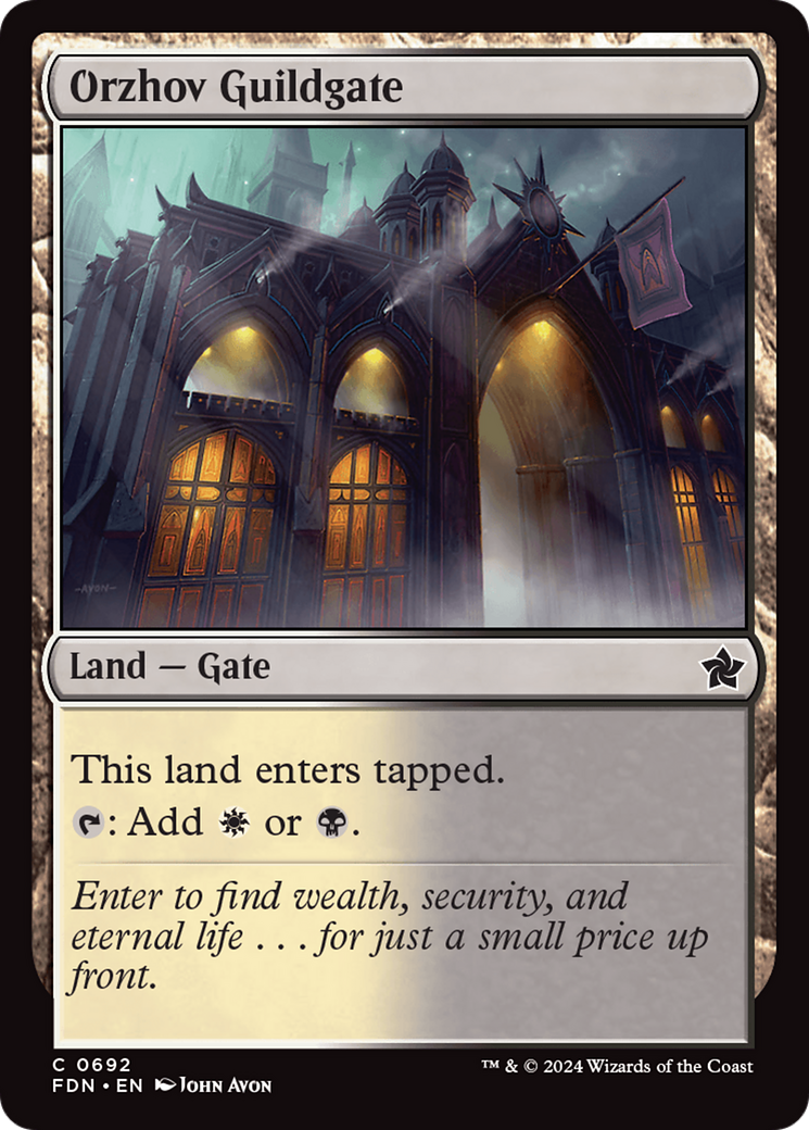 Orzhov Guildgate [Foundations] | Gear Gaming Bentonville