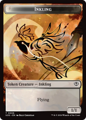 Fractal (0004) // Inkling (006) Double-Sided Token [Secrets of Strixhaven Tokens] | Gear Gaming Bentonville