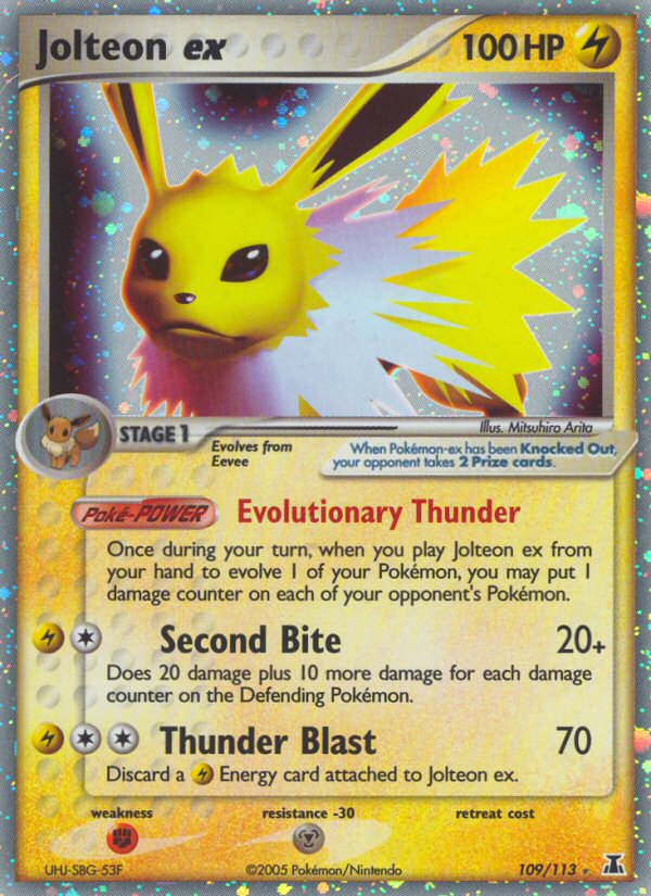 Jolteon ex (109/113) [EX: Delta Species] | Gear Gaming Bentonville