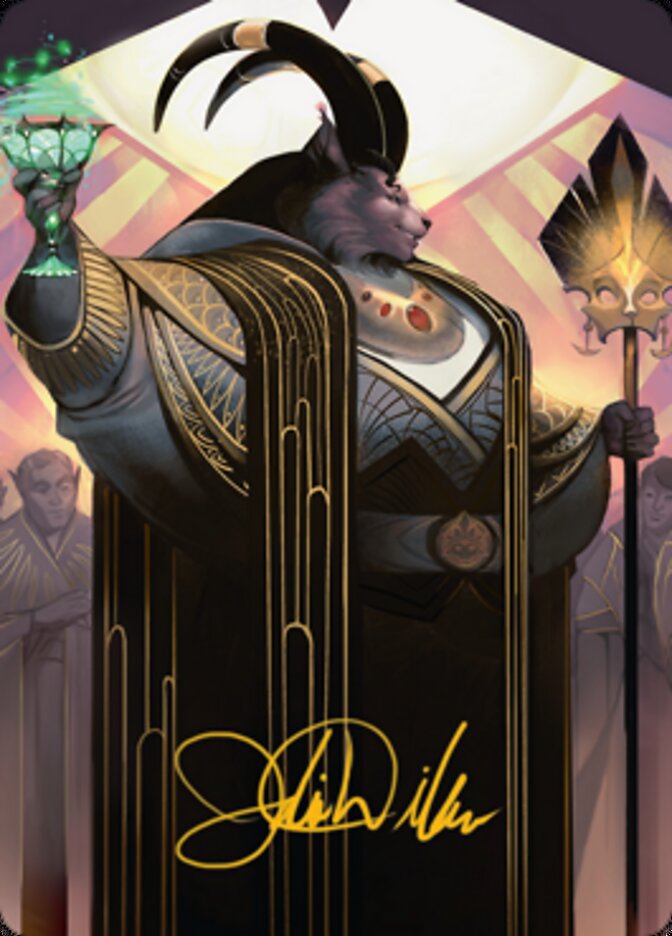 Jetmir, Nexus of Revels 2 Art Card (Gold-Stamped Signature) [Streets of New Capenna Art Series] | Gear Gaming Bentonville