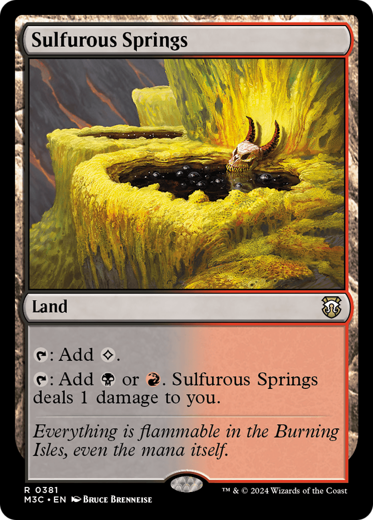 Sulfurous Springs (Ripple Foil) [Modern Horizons 3 Commander] | Gear Gaming Bentonville