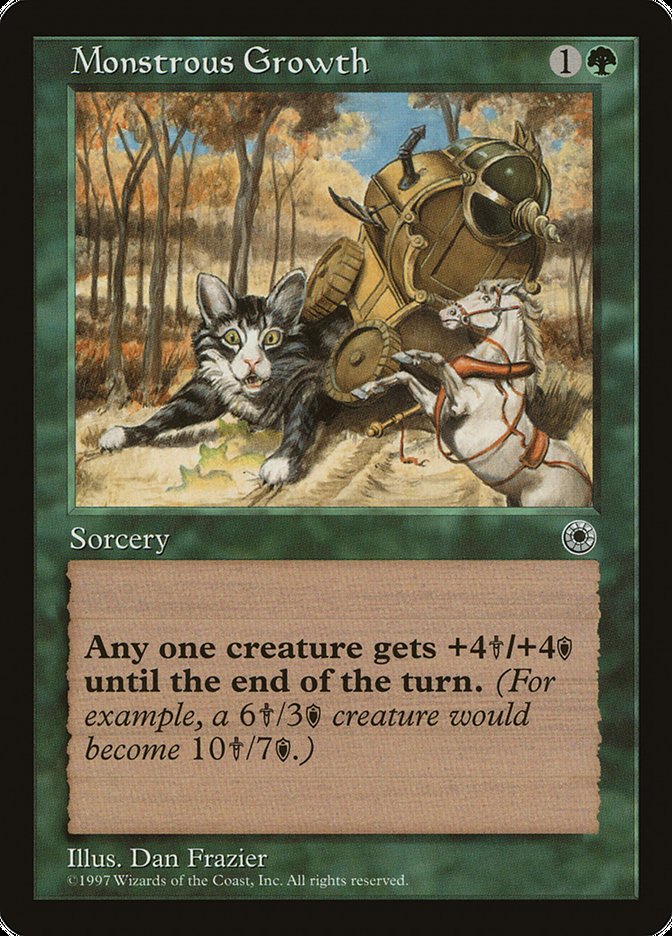 Monstrous Growth (No Flavor Text) [Portal] | Gear Gaming Bentonville