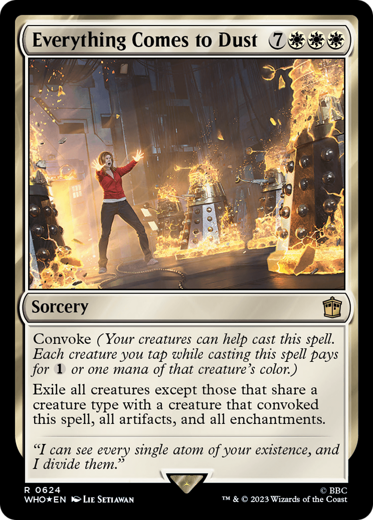 Everything Comes to Dust (Surge Foil) [Doctor Who] | Gear Gaming Bentonville