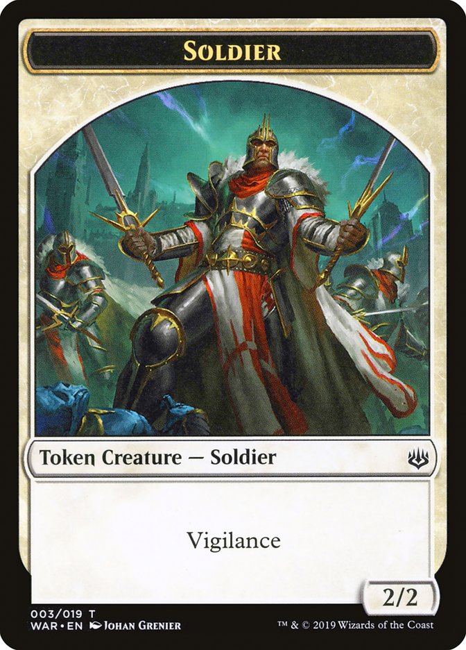 Soldier Token [War of the Spark Tokens] | Gear Gaming Bentonville
