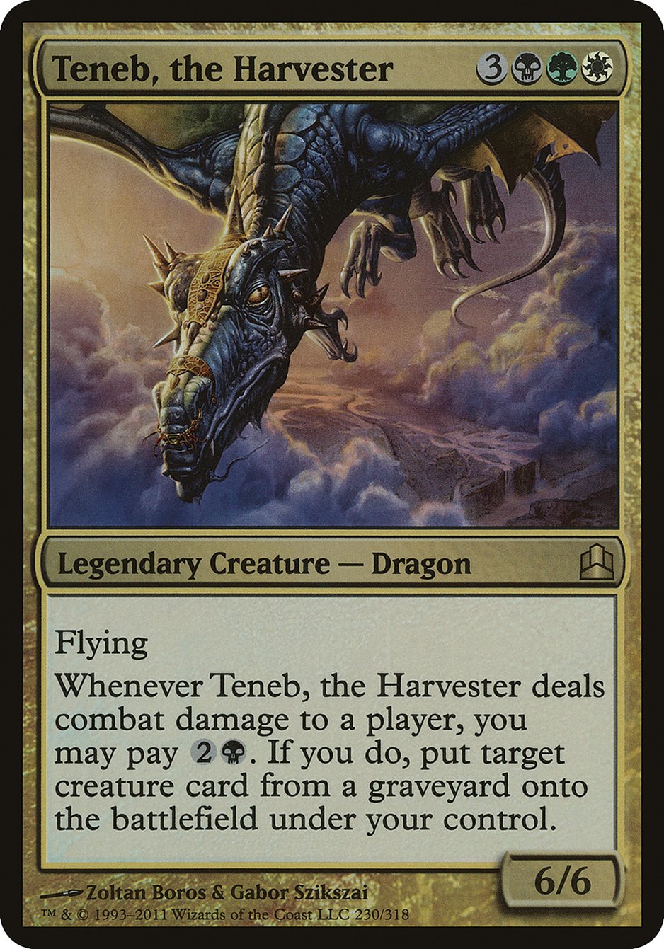 Teneb, the Harvester (Oversized) [Commander 2011 Oversized] | Gear Gaming Bentonville