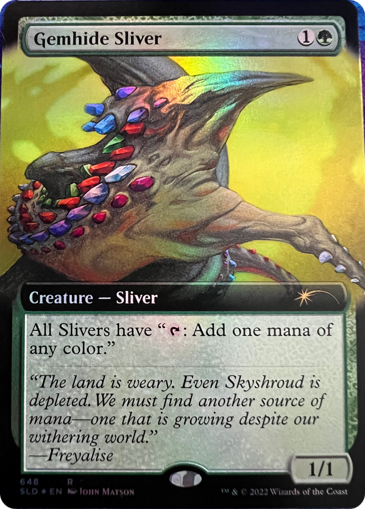 Gemhide Sliver (Extended Art) [Secret Lair Drop Series] | Gear Gaming Bentonville