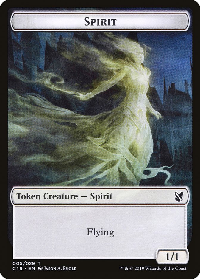 Spirit Token [Commander 2019 Tokens] | Gear Gaming Bentonville